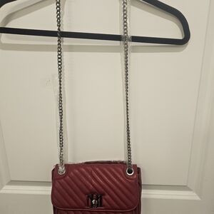 Badgley Mischka Pink Quilted Crossbody Bag